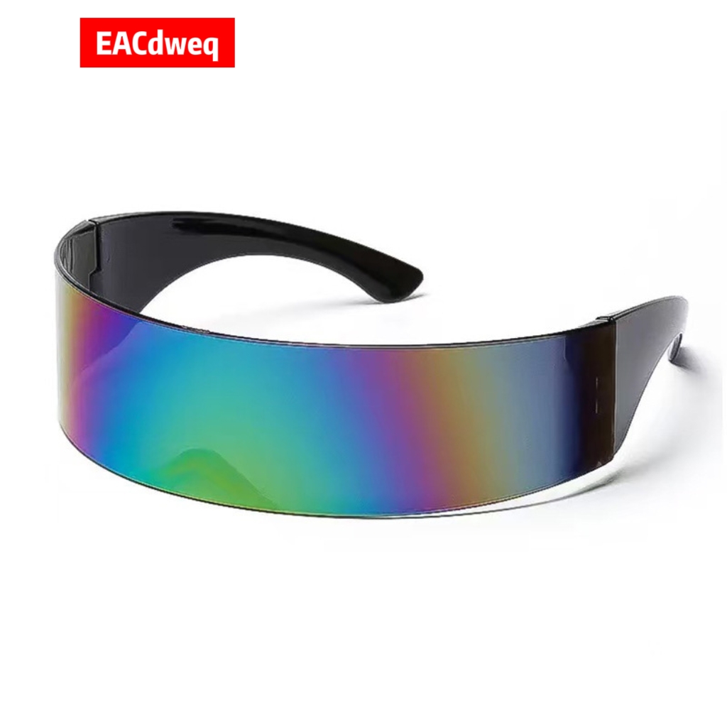 Women'S Fashion Visor - Y2K Futuristische Smalle Cyclops Visor Zonnebril