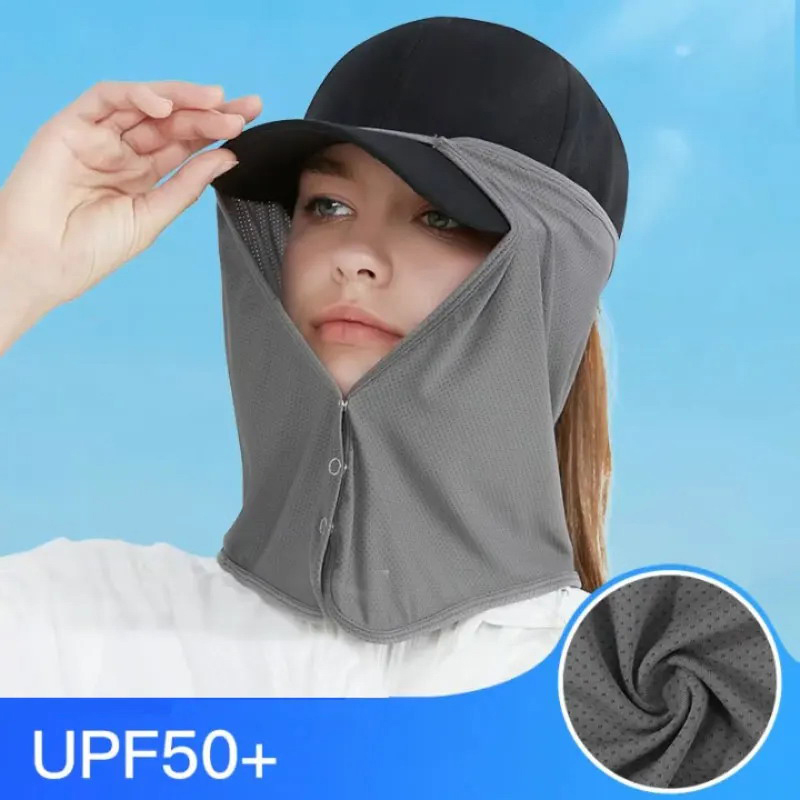 Women'S Fashion Visor - Sneldrogende vismuts Gezicht Hals Zonnescherm Maskers
