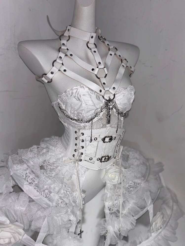 Corset Top Boned - Lolita kostuum bloem bot zware ambachtelijke