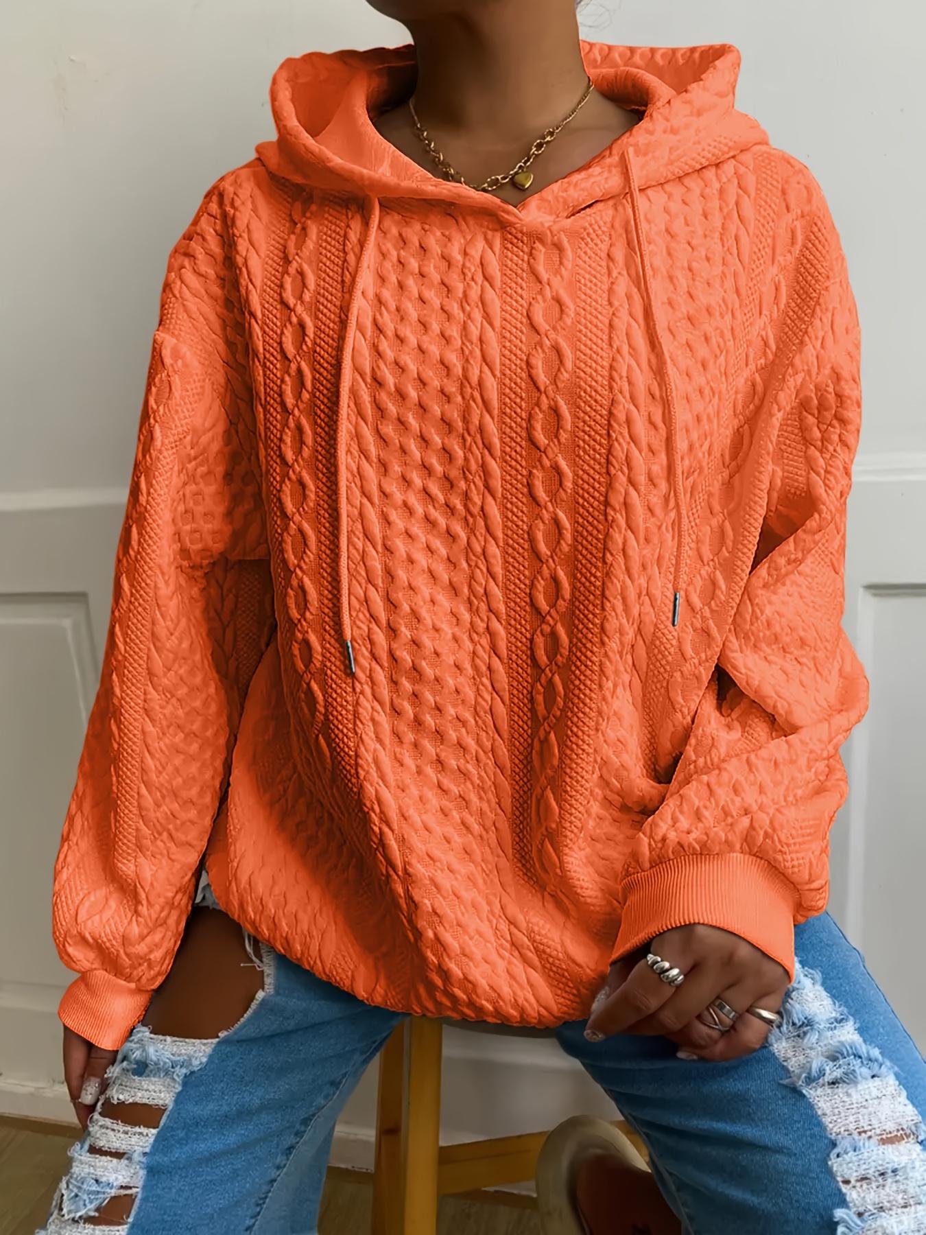 Women'S Fashion Sweatshirts - Modieuze grote maat dameshoodie met lange