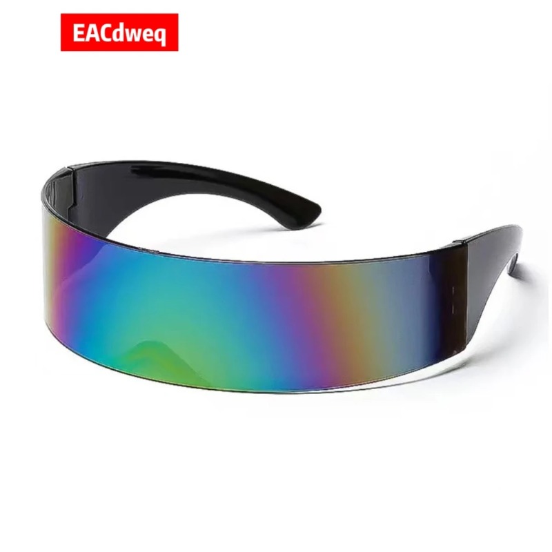 Women'S Fashion Visor - Y2K Futuristische Smalle Cyclops Visor Zonnebril