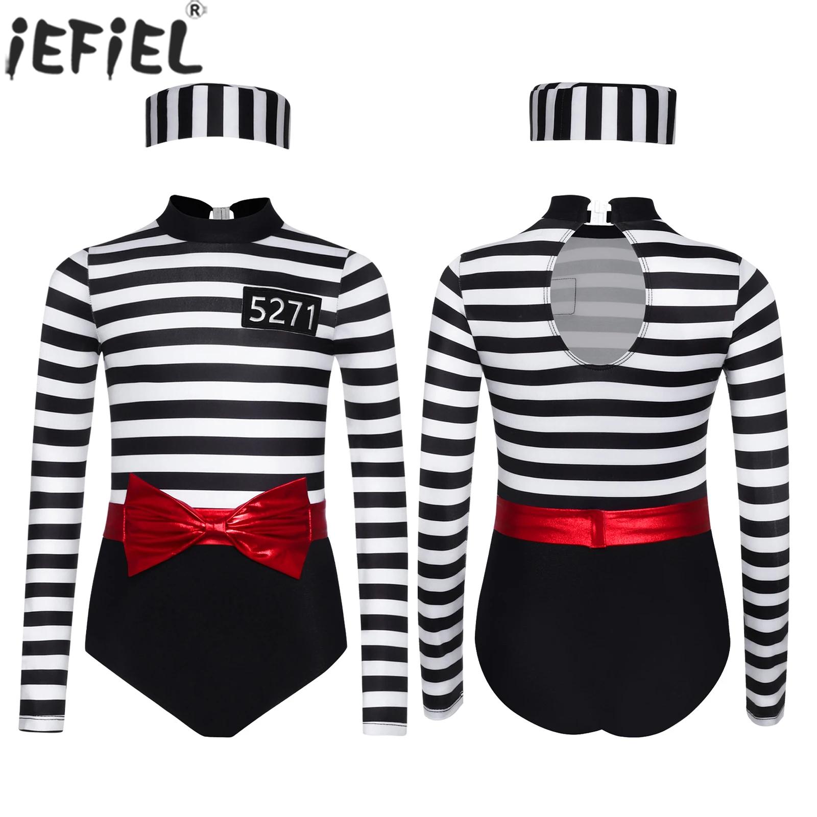 Turtleneck Bodysuit - Tienermeisjes Halloween gevangene cosplay bodysuit lange