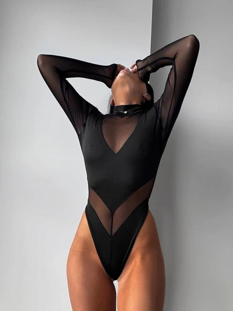 Sexy mesh damesbodysuits, door - Turtleneck Bodysuit recensie en prijs