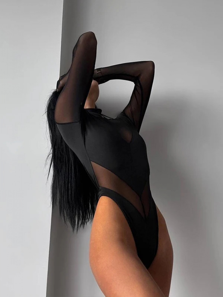 Sexy mesh damesbodysuits, door - Turtleneck Bodysuit recensie en prijs