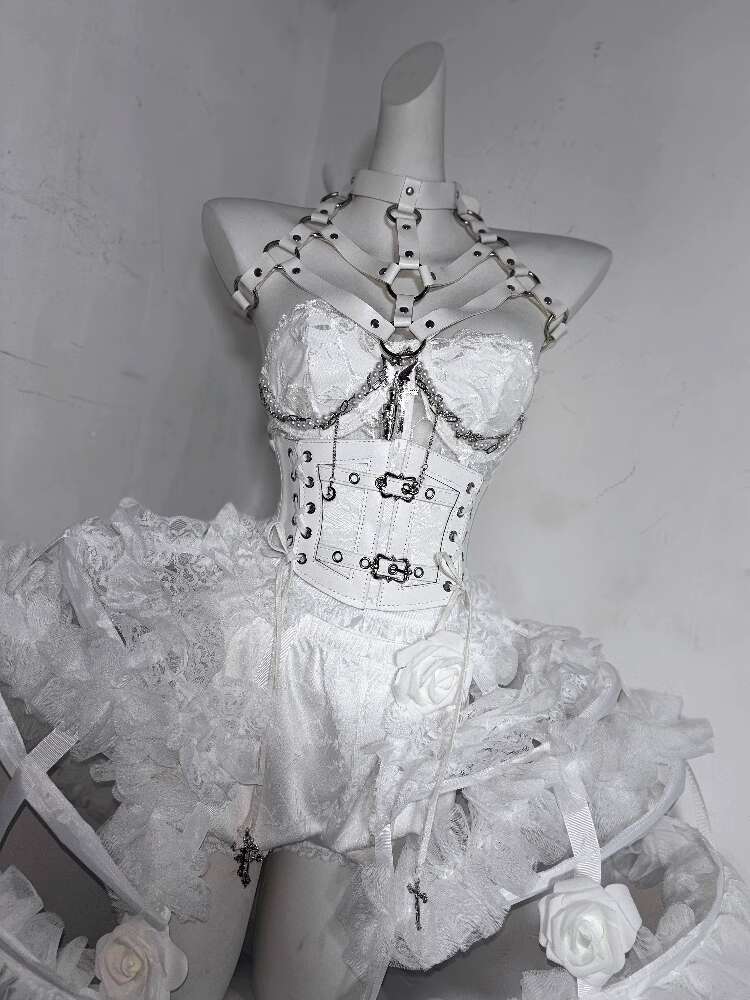 Lolita kostuum bloem bot zware - Corset Top Boned recensie en prijs