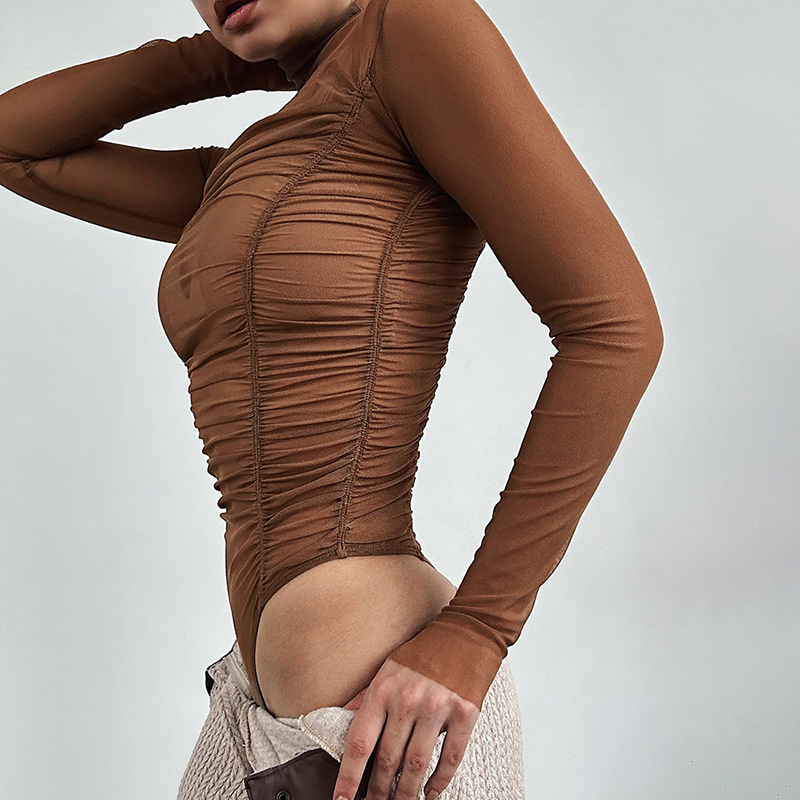 Herfst 2023, mesh-slanke bodys - Turtleneck Bodysuit recensie en prijs