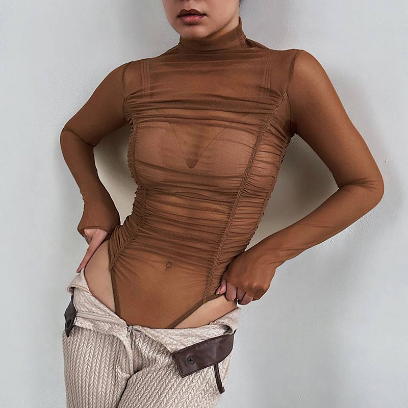 Herfst 2023, mesh-slanke bodys - Turtleneck Bodysuit recensie en prijs