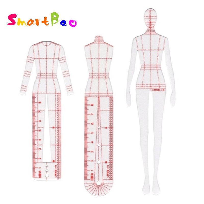 Vrouwen Mode Tekening Heerser  - Women Fashion Figure Template recensie en prijs
