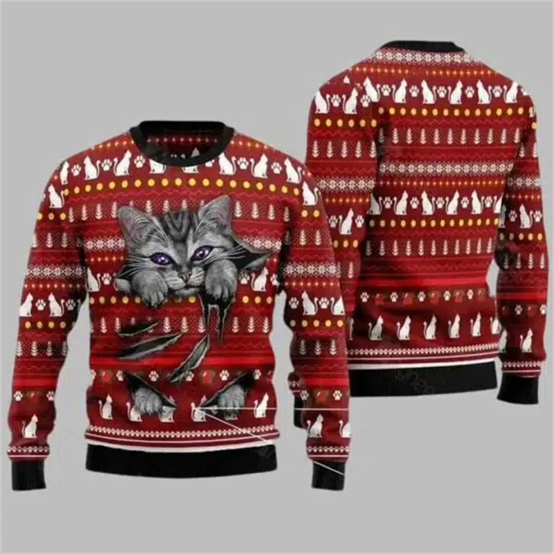 2026 Grappige kattenprint leli - Women'S Fashion Sweatshirts recensie en prijs