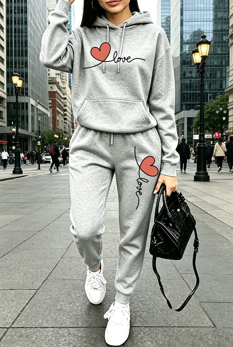 Dames trainingspak met print,  - Women'S Fashion Sweatshirts recensie en prijs