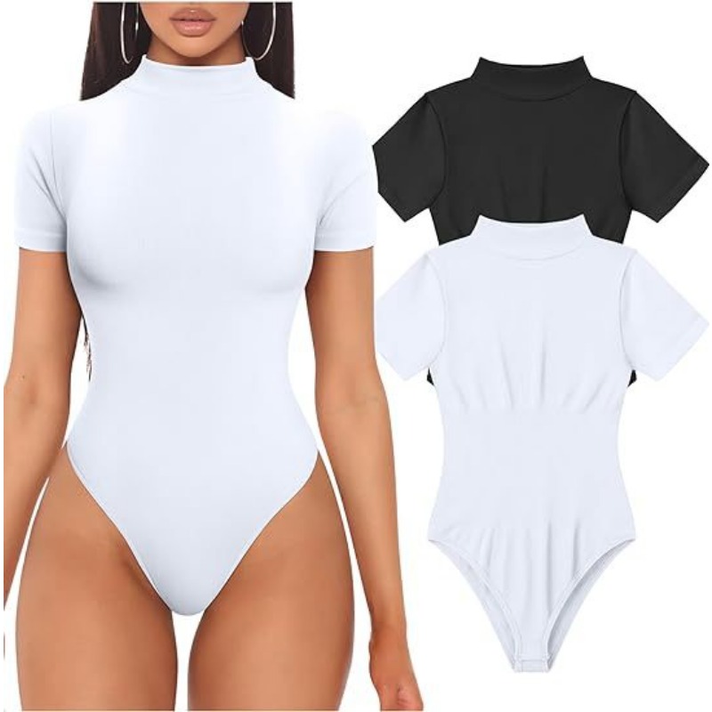 Coltrui bodysuit met korte mou - Turtleneck Bodysuit recensie en prijs