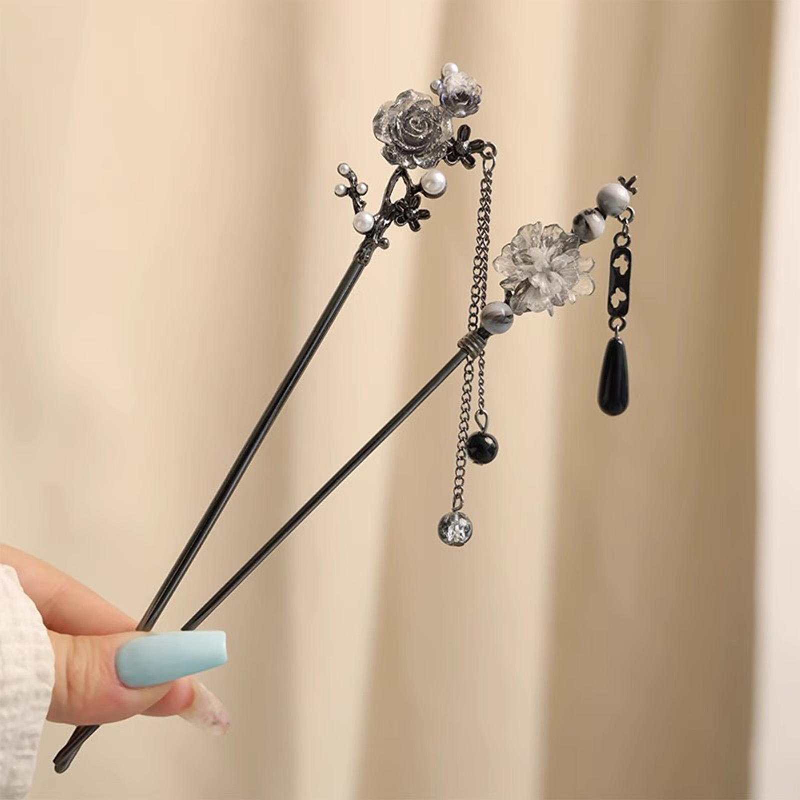 Elegante bloem haarstokjes vor - Women Fashion Hub recensie en prijs