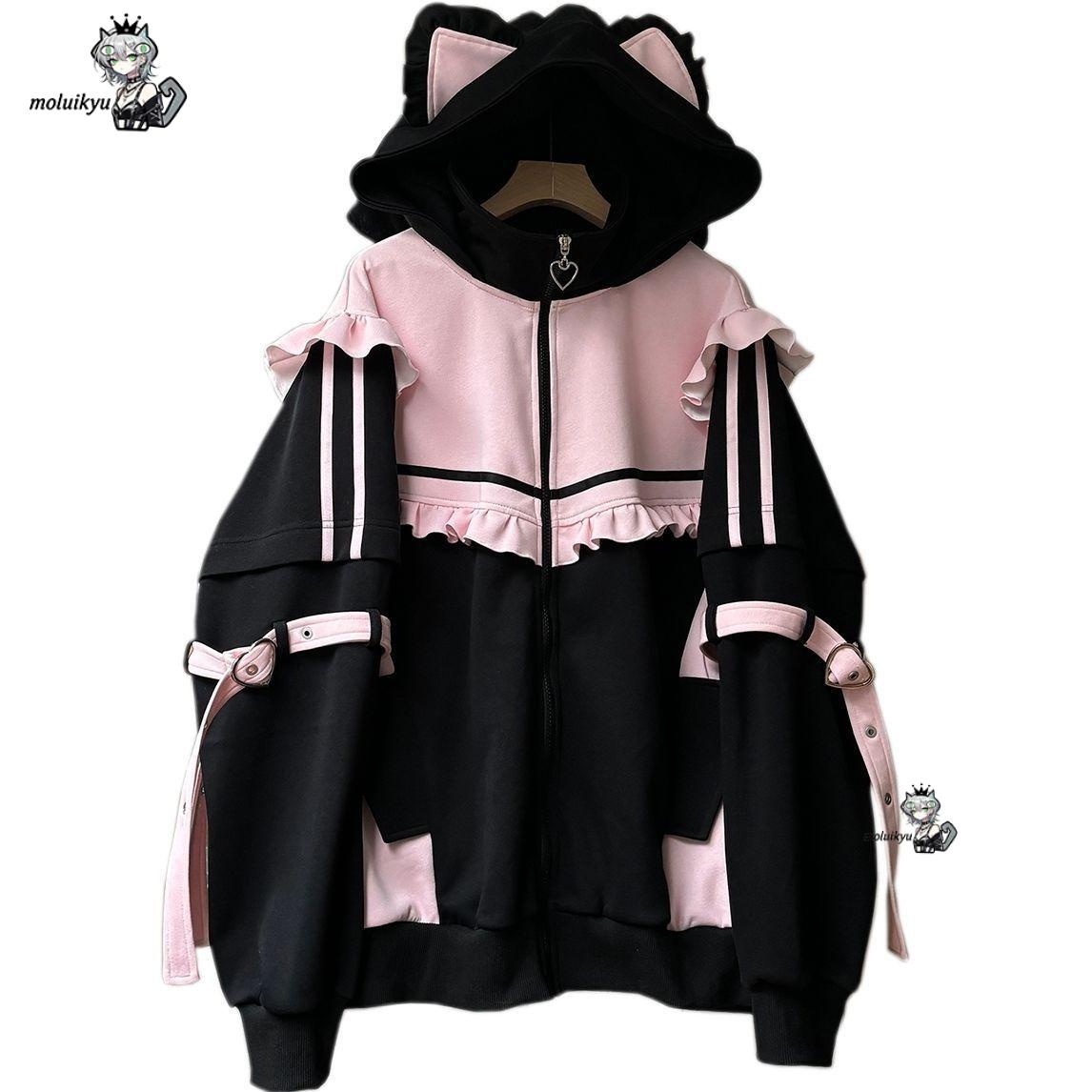 Y2K Kawaii Kattenoren Hoodie D - Women'S Fashion Sweatshirts recensie en prijs
