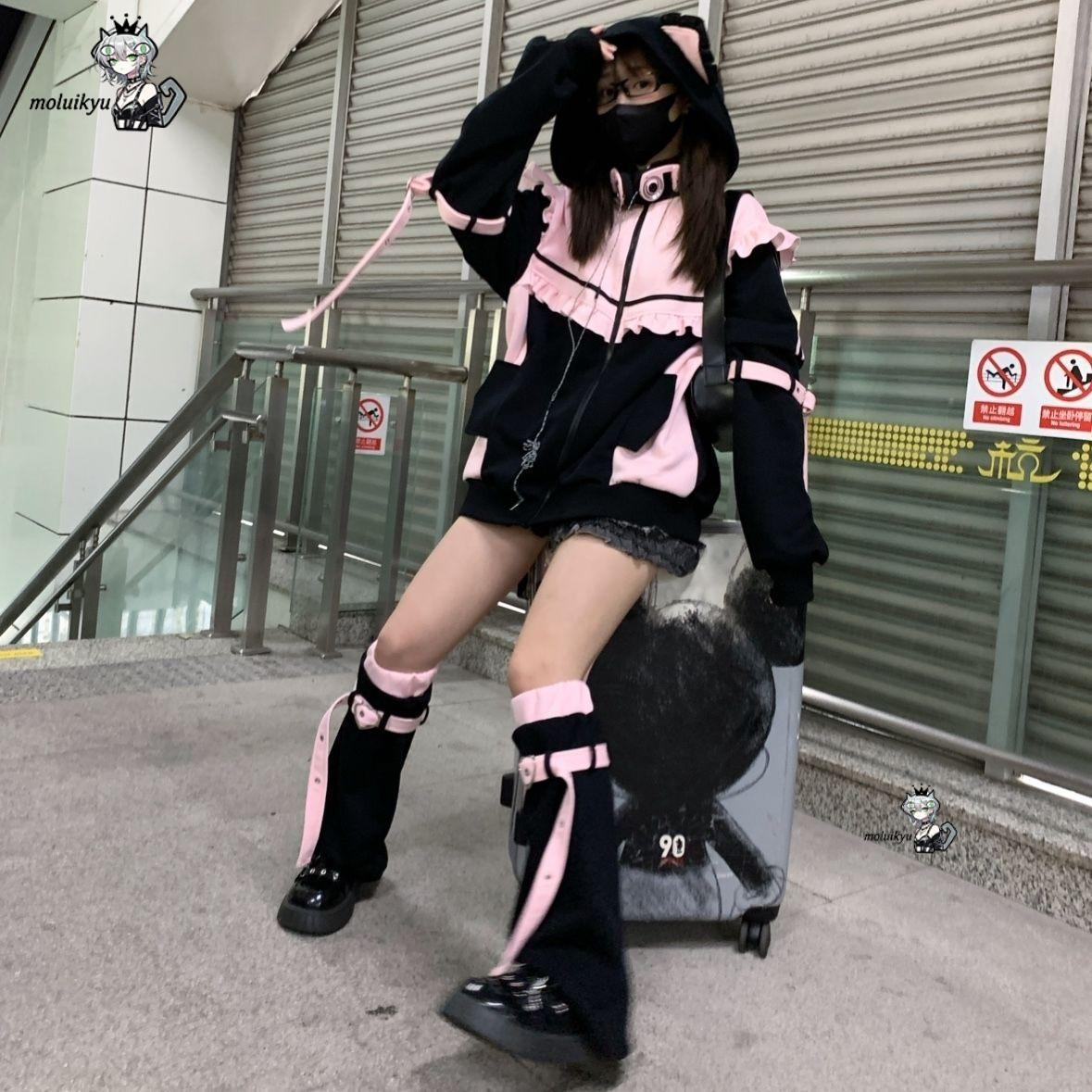 Y2K Kawaii Kattenoren Hoodie D - Women'S Fashion Sweatshirts recensie en prijs