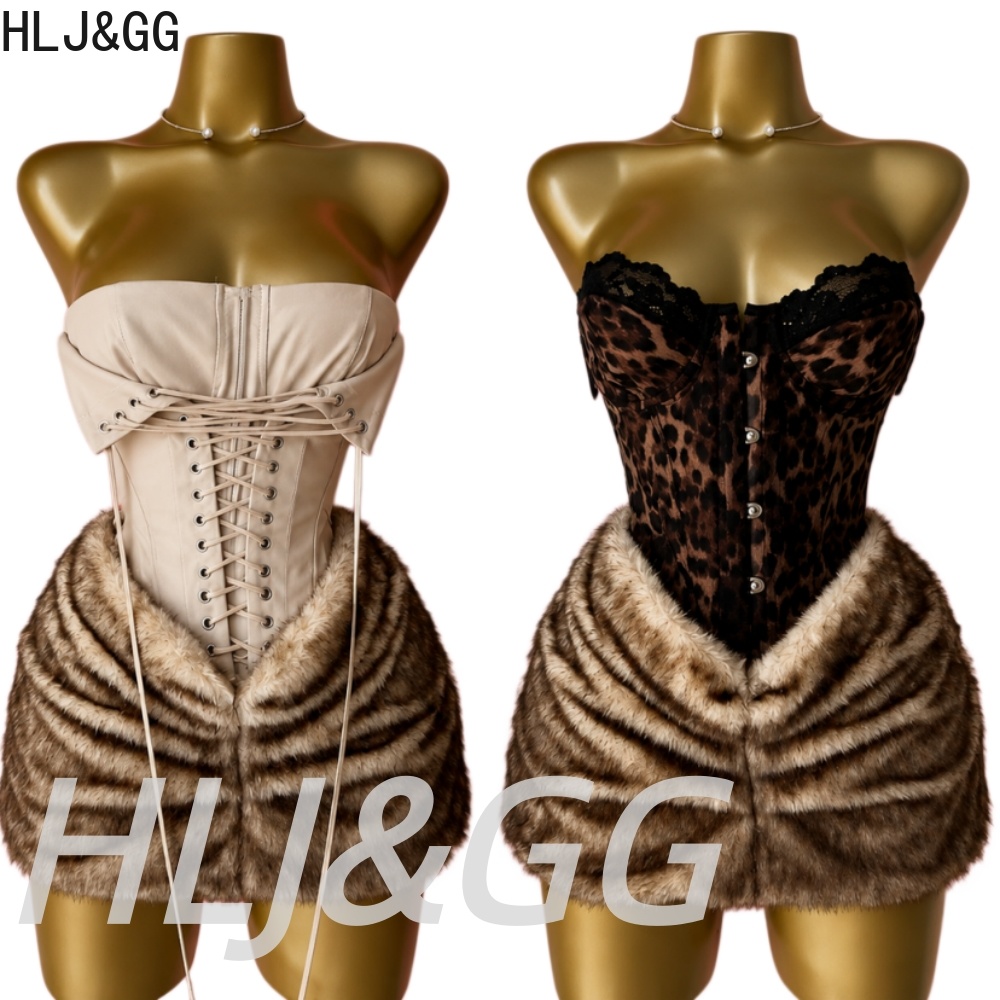 HLJ&GG Sexy Leopard Mesh See T - Corset Top Boned recensie en prijs